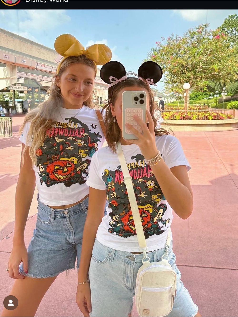 Disney Halloween Graphic White Tee